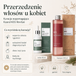 Łysienie androgenowe u kobiet –  Kuracja trychologiczna. Zestaw Kaaral K05, Szampon K05  Przeciw wypadaniu włosów 250 ml i serum Revitae K05  50 ml | Pełna terapia z badaniami i dietą. Odrost, gęstość i wsparcie fazy anagenu. Darmowa dostawa