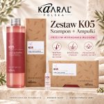 Kaaral K05  - Wydajny Zestaw Przeciw Wypadaniu Włosów – Szampon 500 ml i Ampułki 12×10 ml | Profesjonalne Wzmocnienie, Regeneracja i Pobudzenie Wzrostu. Naturalne składniki bez sls i sles. Darmowa Wysyłka.
